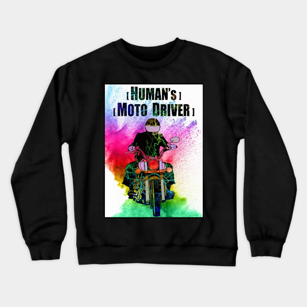 Motorcycle driver Crewneck Sweatshirt by F9_Symmetry